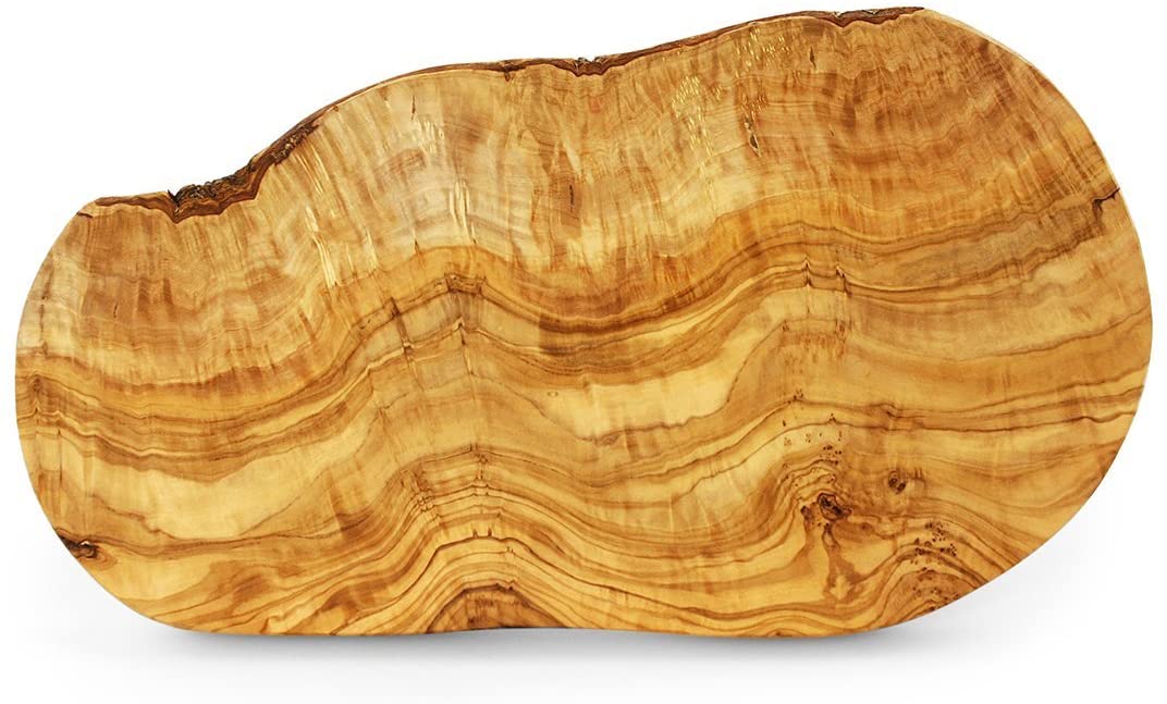 Tramanto Olive Wood Cheese and Serving Board, Large 16 x 8 Inch